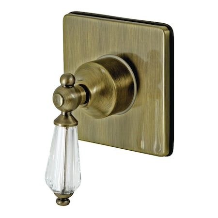 Kingston Brass Single-Handle Three-Way Diverter Valve with Trim Kit, Antique Brass KS3043WLL